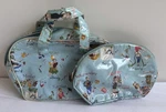 Y2K Vtg Nick & Nora Pc Cosmetic Travel Makeup Toiletry Bag Chores Days Of Week Used. Price: $22.00.