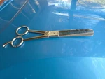 Marianna 6" Hair Thinning Scissors Salon Texture Shears Right Hand Preloved Used. Price: $10.00.