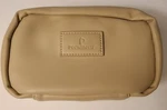 Pocmimut Makeup Bag Pu Leather Travel Cosmetic Open Flat Large Apricot Euc Used. Price: $14.30.