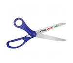 Custom Logo Ribbon Cutting Scissors - 30 Inch Long, Blue Handles, Silver Colo... New. Price: $128.83.