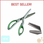 Jistl Green Pinking Shears Comfort Grips Crafts Zig Zag Cut Sewing Scissors,prof New. Price: $15.75.