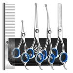 Professional Pet Grooming Kit 6 1 Dog Scissors - & New. Price: $50.84.