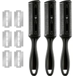 Maitys 3 Pcs Haircut Razor Comb 17.5 X Cm/ 6.89 1.18 Inch, Black New. Price: $11.32.
