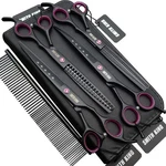 7.0 Inches Professional Dog Grooming Scissors Set Straight & Thinning Curve... New. Price: $59.92.