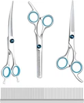 Maxshop Dog Grooming Scissors Kit, Heavy Duty Set Of 4, Stainless Steel New. Price: $26.62.