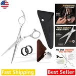 Professional 6" Hair Scissors - 440C Steel, Master Sharpness, Ergonomic Comfort New. Price: $132.29.