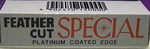 Feather Cut Special Platinum Coated Edge Razor Blades 10 New From Japan. Price: $15.72.