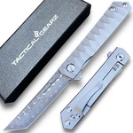 Full TC4 Titanium Edc Folding Knife! Damascus Steel Blade! Ball Bearing Pivot New. Price: $68.96.