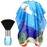 Febsnow Kids Hair Cutting Cape,professional Barber And Neck Duster New. Price: $18.60.