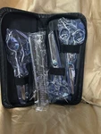 Hairdressing Scissors Thinning Shears 3-PACK With Comb &2 Clips Black New. Price: $20.00.