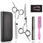 7 Piece Barber Scissors Set Hair Cutting Thinning Shears With Case New. Price: $10.99.