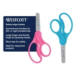 Westcott 5" Hard Handle 2-PACK Blunt-tip Scissors, Pink, Blue, Yellow, Green New. Price: $8.09.