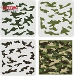 Fingerinspire 3 Pcs Camo Stencils For Painting 11.8X11.8INCH Kit New. Price: $10.33.