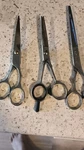 Sapporo & Asahi Scissors Lot Stainless Steel 600 SS-500 Finger Rest Used. Price: $300.00.