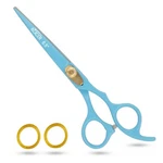 Nixcer Hair Cutting Scissors Razor Edge Japanese Steel Shears 6.5" Sky Blue New. Price: $19.99.