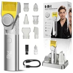 Prettywill Beard Trimmer For Men Cordless, Rechargeable Silver&yellow New. Price: $79.10.