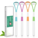 Ronavo Tongue Scraper, Disposable Cleaner, 2 In 1 Bpa Free 4 Pack New. Price: $17.99.