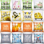 16 Set Holiday Pillow Covers 18 X Inch Spring Easter Seasonal Throw New. Price: $52.99.