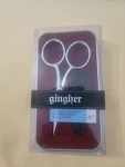Gingher Large Handle Embroidery Scissors 4"-W/LEATHER Sheath & Metal Case Nib New. Price: $24.99.