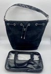 Afkomst Bucket Bag Women Drawstring Hobo Cosmetic Black 11 X 10 5 New. Price: $31.05.