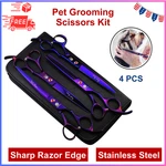 Purple Dragon Professional 7.0 Inch 4PCS Pet Grooming Scissors Kit Premium Steel New. Price: $47.62.
