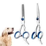 Professional Dog Grooming Scissors Set, Teeth Thinning Shears, Curved Safety ... New. Price: $15.89.