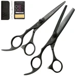 New Washi Shears Professional Black Dragon Lefty Set In Size 5.5. Price: $419.00.