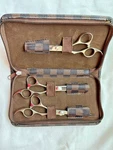 Olivia Garden Silkcut Professional Cutting Kit 6.5 And 7.5" Shears Used. Price: $100.00.