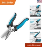 Gartol 8" Scissors All Purpose Heavy Duty Razor-sharp Tin Snips For Sheet Meta New. Price: $16.99.