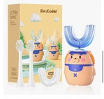 Rexcodar Ultrasonic Kid's U-shaped Electric Toothbrush Lion Orange New. Price: $11.99.