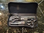2 Pc. Sharonds 7.0 Stainless Professional Barber Thinning Scissors Dragon Set New. Price: $50.00.