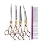 Fenice Peak 7 Professional Dog Grooming Scissors Set Rose Gold 440 New. Price: $174.96.