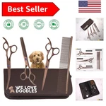 Complete Dog Grooming Kit: Thinning, Curved & Straight Shears For Pet Perfection New. Price: $53.99.