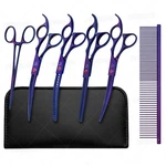 Dog Grooming Scissors,purple Curved Chunkers Shears With Safety Round Tips,sh... New. Price: $60.60.