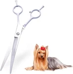Lovinpet Grooming Scissors 7" Curved Safe Rounded Tips Frimming Shears For Pet. New. Price: $16.99.